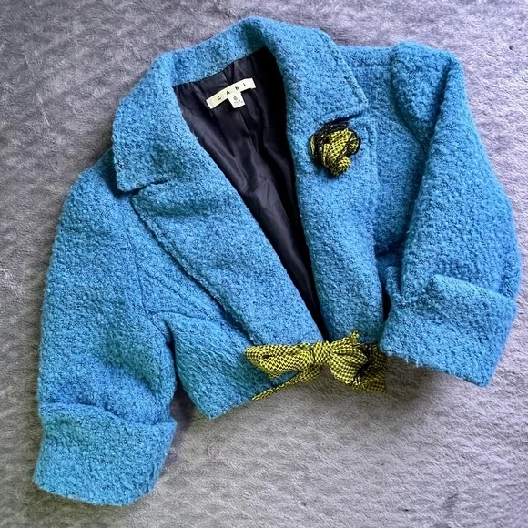 Handmade original dress and crop jacket. Size 6 - Picture 6 of 7